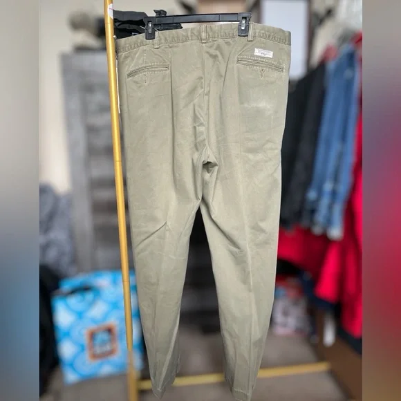 Polio by Ralph Lauren Chino Green Pants Size 42/32 Mens - Picture 3 of 6